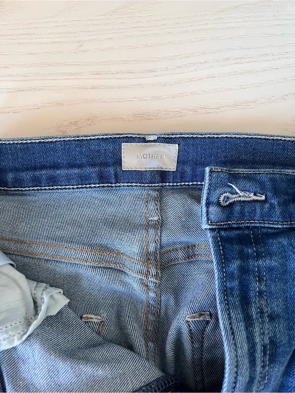 Sold - MOTHER Ankle Fray Denim Jeans - Picture 3 of 12